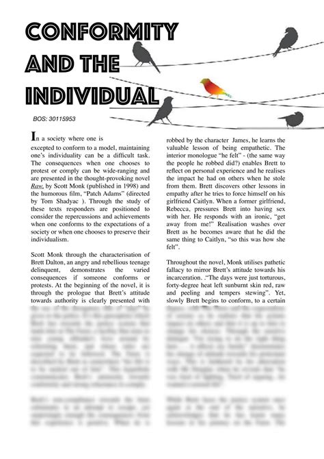 Conformity Essay Examples 的图像结果