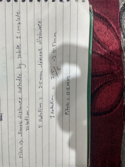 the circular scale of screw gauge has hundred divisions its swindle ...