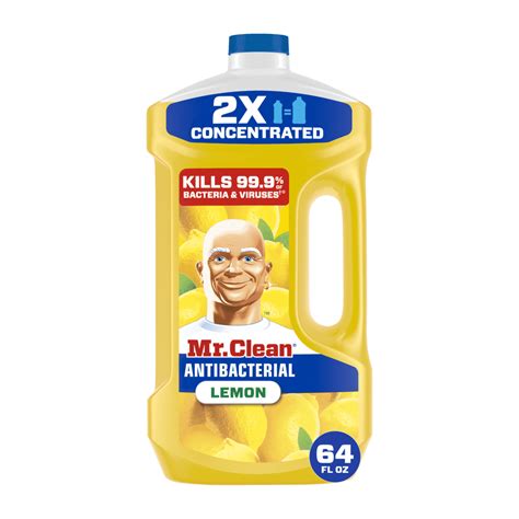 Mr. Clean Floor Cleaner, All Purpose Cleaner, Mop Soap, Lemon, Anti ...
