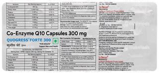 Quogress Forte 300 Capsule 10 - Uses, Side Effects, Dosage, Price ...