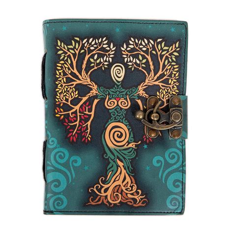 YOJO CRAFT Blank Spell Book of Shadows Journal with Lock Clasp Antique ...