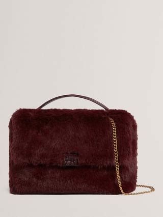 Ted Baker Anilie Textured Shoulder Bag, Wine