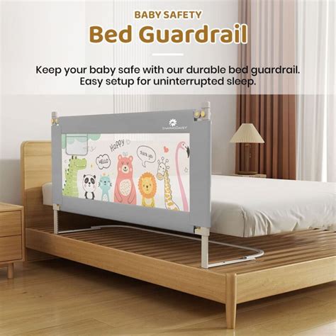 Baby Bed Guardrail with Adjustable Heights with Height Adjustment