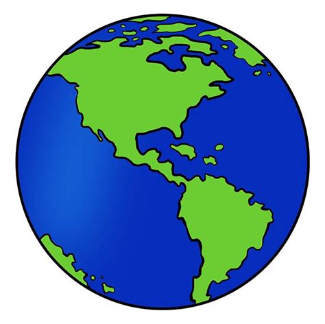 simple drawing earth