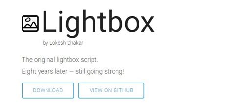 Light Box JavaScript 的图像结果