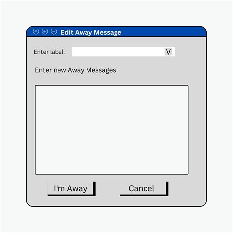 Aol Away Message Template