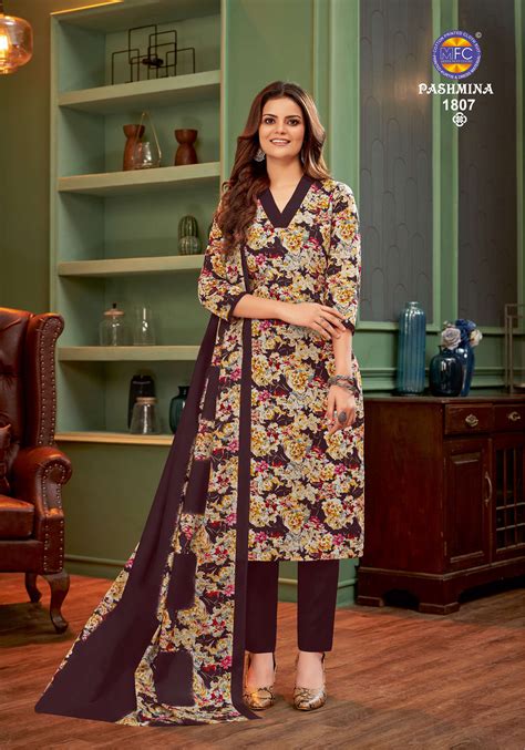 MFC PASHMINA VOL 18 HEAVY COTTON PRINT SUITS AT BEST ONLINE RATE ...