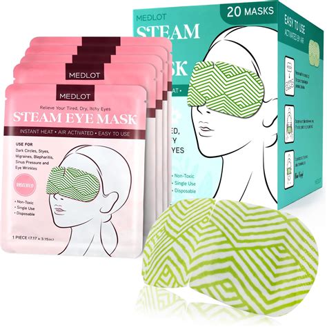 Amazon.com: 16 Packs Steam Eye Masks for Dry Eyes, Spa Self Heated for ...