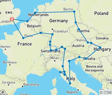 Europe Trip Map 的图像结果