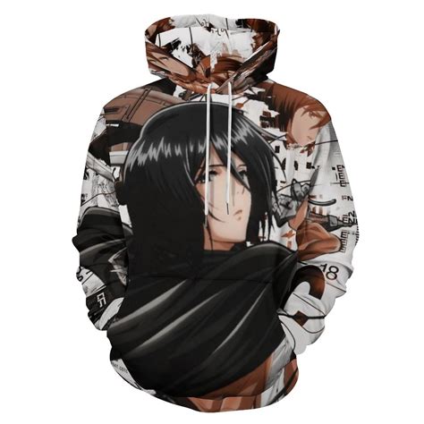 Attack on Titan Hoodies for Men Women, Unisex Anime Pullover Hooded ...