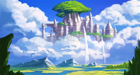 幻想城堡插画图片下载-正版图片400071691-摄图网