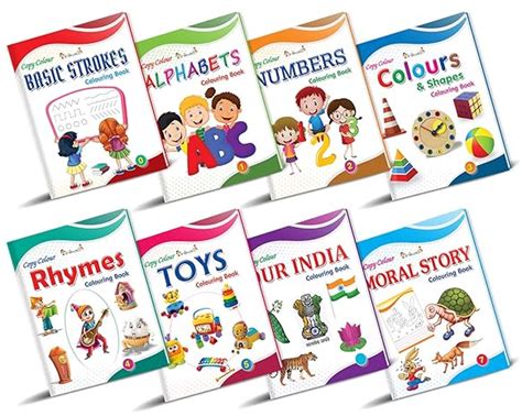 InIkao Colouring Books For Kids for Early Learning | Pack of 8 Copy ...