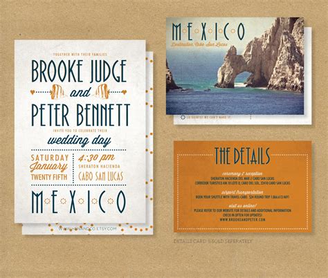 Printable Destination Wedding Invitations