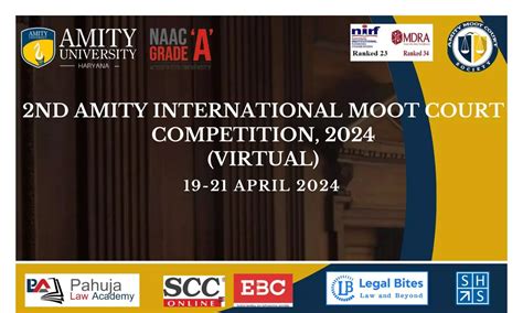 2nd Amity International Moot Court Competition 2024 | Amity Law School ...