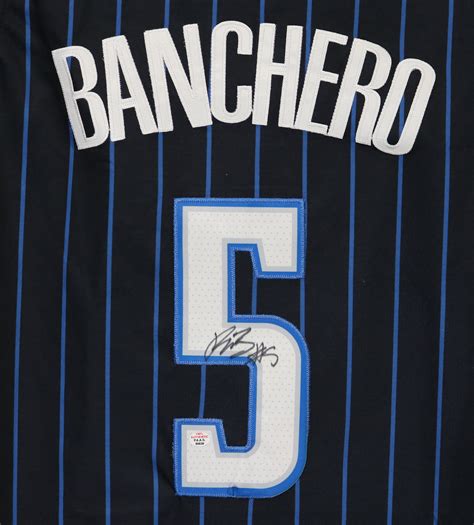 Paolo Banchero Orlando Magic Signed Autographed Black #5 Jersey ...