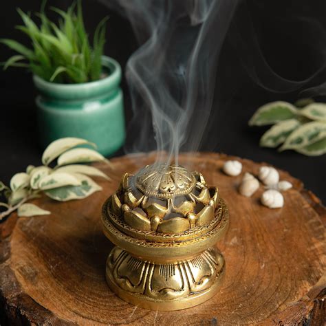 Jaszz Art Brass Antique Design Dhoop Dani Pot | Loban Burner |Bakhoor ...
