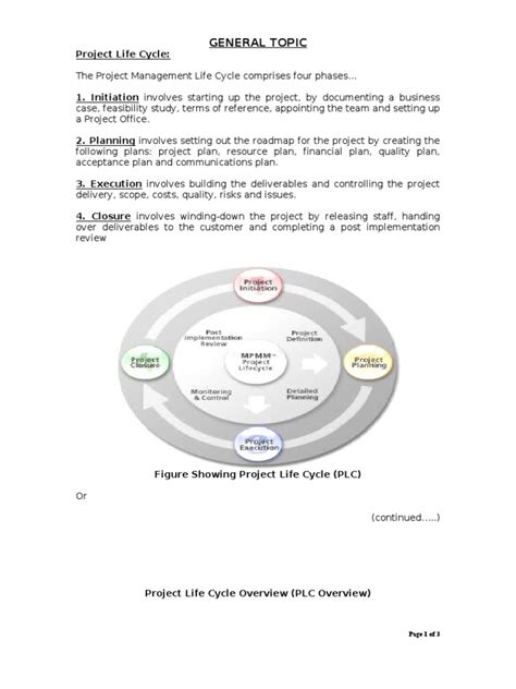 Project Management Life Cycle PDF 的图像结果