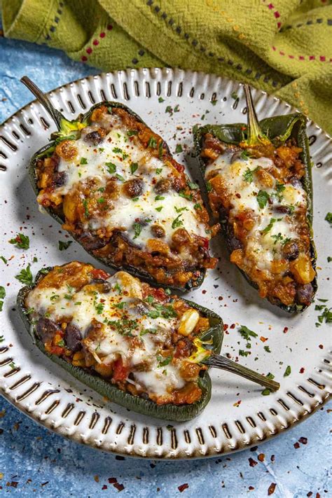 Stuffed Poblano Peppers Recipe - Chili Pepper Madness