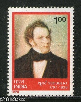 India 1978 Franz Peter Schubert 1v Phila - 781 MNH | Phil India Stamps