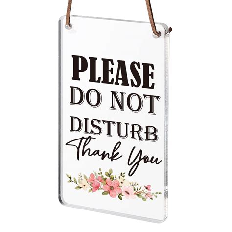 Please Do Not Disturb Sign for Door, Used for Home, Offices, Spa ...