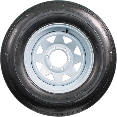 Amazon.com: eCustomrim Radial Trailer Tire On Rim ST225/75R15 Load ...