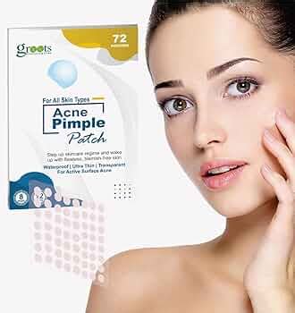 Groots Facial 72 Pimple Patches with 0.5% Salicylic Acid Transparent ...