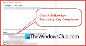 Image result for BitLocker Recovery Key Jump Over User