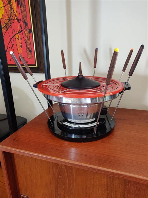 Vintage MCM Presto Automatic Electric Fondue Pot Retro Kitchen 1970's ...
