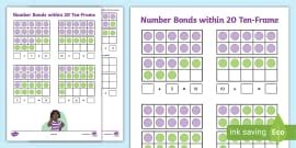 Bubble Number Bonds to 20 (teacher made) - Twinkl