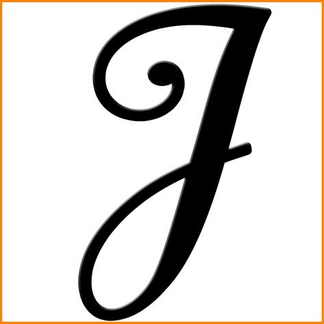 Cursive Letter J