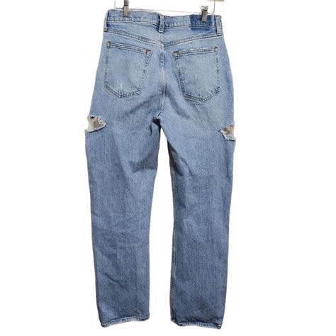 Y2K Abercrombie Curve Love 90s Baggy Low Rise Distres… - Gem