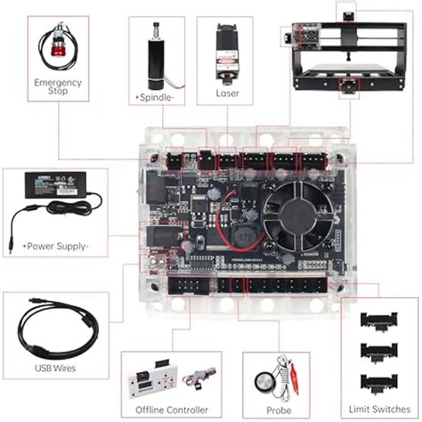 YIDOFENG 3018-PRO 3 Axis CNC Router Machine Kit, with GRBL India | Ubuy