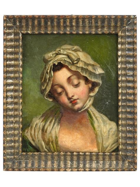 Lot 136 | FEMALE PORTRAIT OIL PAINTING AFTER JEAN BAPTISTE GREUZE
