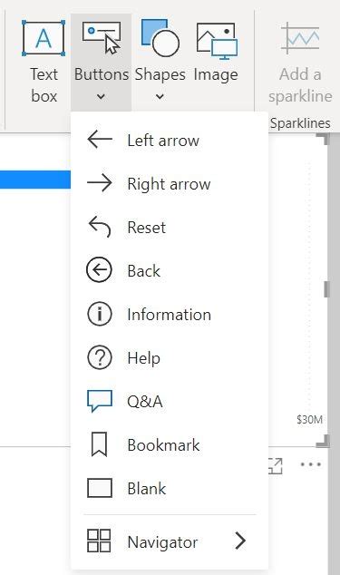Image result for Using Buttons in Power Bi