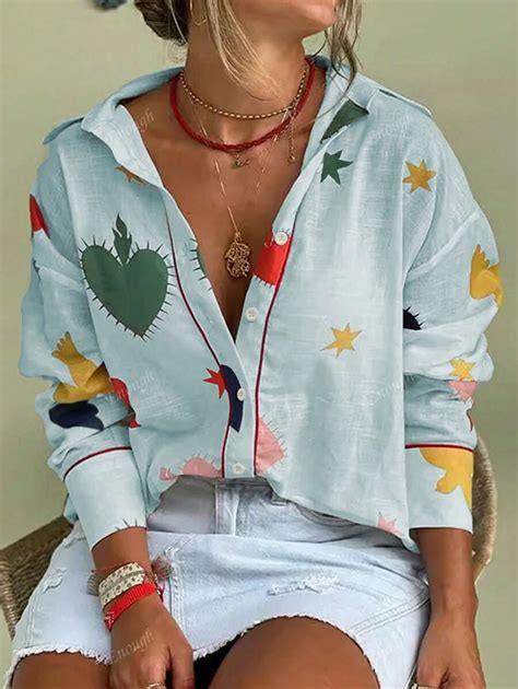 Fashion Oversized Textured Fabric Heart Stars Birds Prints Red Trimmed ...