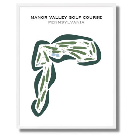 Buy the best printed golf course Manor Valley Golf Course, Pennsylvania