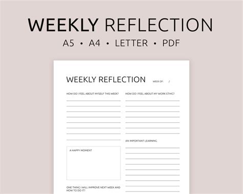 Image result for How to Write Weekly Reflection Journal PDF