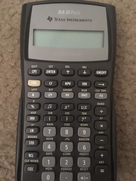 Texas Instruments BAII Plus Financial Calculator