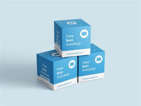 Free Square Boxes Mockup (PSD)