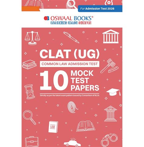 Buy Oswaal Clat -Ug- -Common Law Admission Test- - 10 Mock Test Papers ...