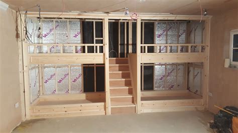 Quad Bunkbed with Staircase - 4 Person Sleeper - Deluxe Range |Online Store | Bespoke Bunk Beds ...