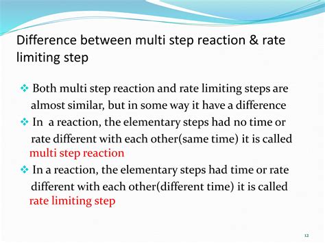 enzyme kinetics, multi step reaction and rate limiting steps | PPTX