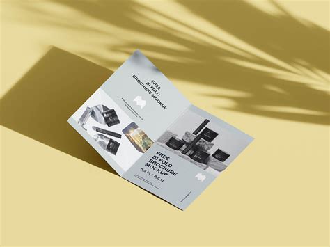 Free Half Letter Size Bi-Fold Brochure Mockup PSD Set - Good Mockups
