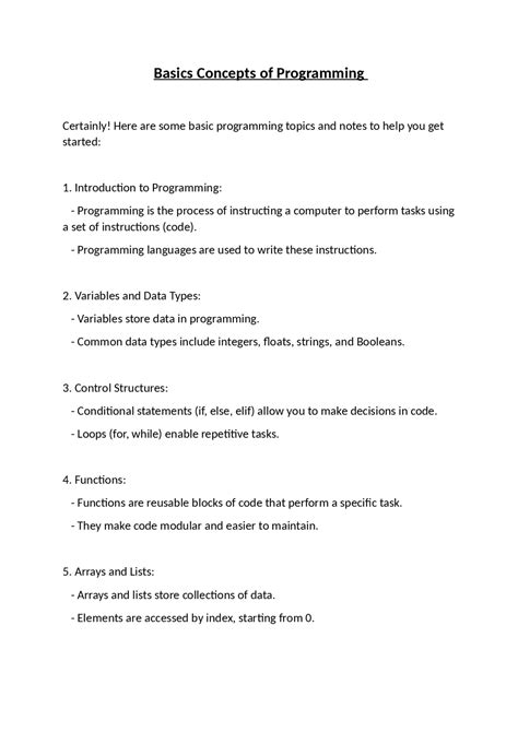 Image result for Computer Programming Basic Concepts Image