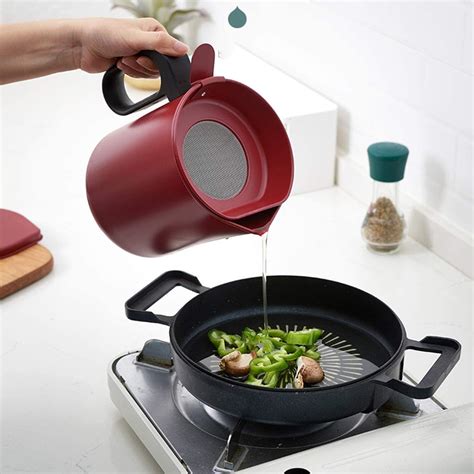 Buy Luxury Kitchen Oil Bottle, Oil Dispenser Bottle, Grease Strainer ...