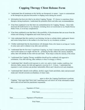 Just Massage LLC Cupping formrapy Client - Blank Fillable Template ...