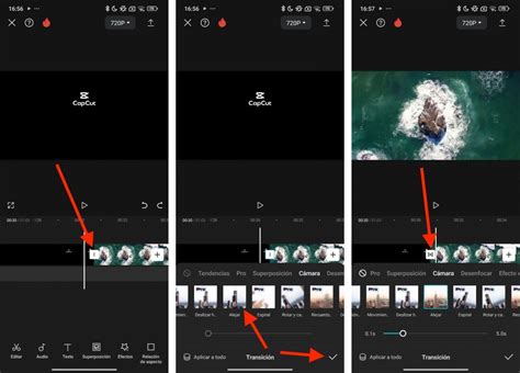 Cómo hacer transiciones en CapCut