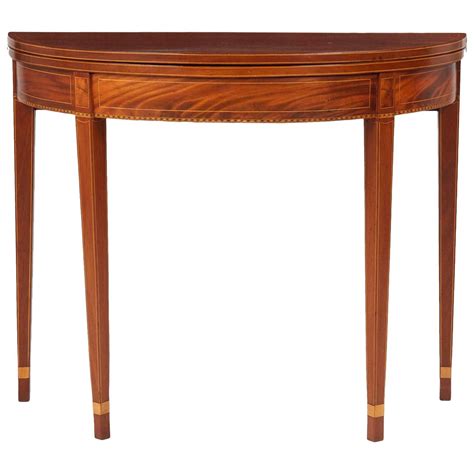 American Federal Antique Mahogany Circular Card Table, circa 1800 at ...