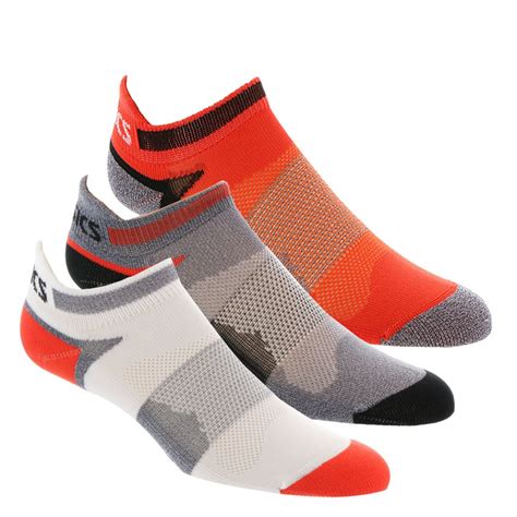 ASICS Unisex Quick Lyte Cushion Single Tab Socks (3 Pairs), Cone Orange ...
