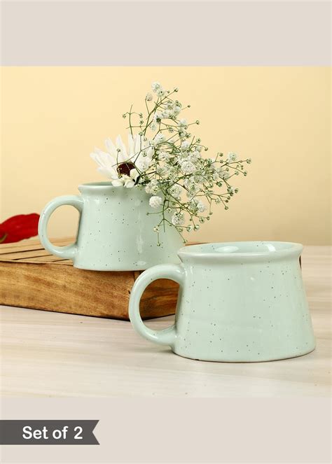 Get Handmade Lemon Grass Mugs (Set of 2) 300ml at ₹ 680 | LBB Shop